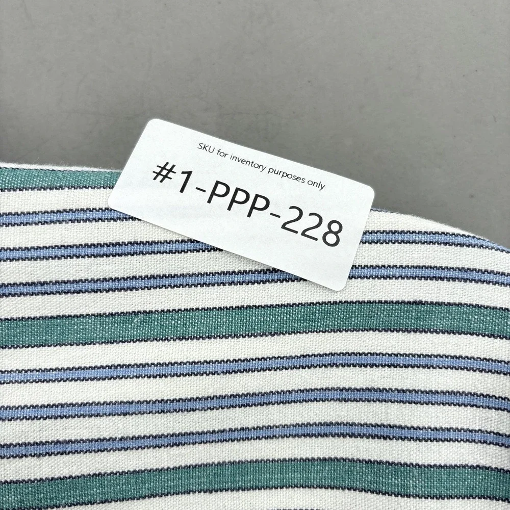 Vintage Banana Republic Safari Travel Shirt Mens Large Green Stripe Button Down